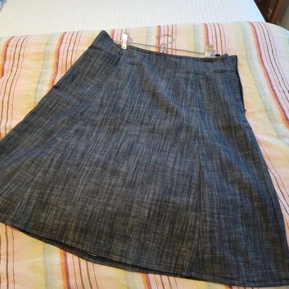Lesley Evers Kylie Blue Denim Skirt With Pockets - Picture 1 of 4
